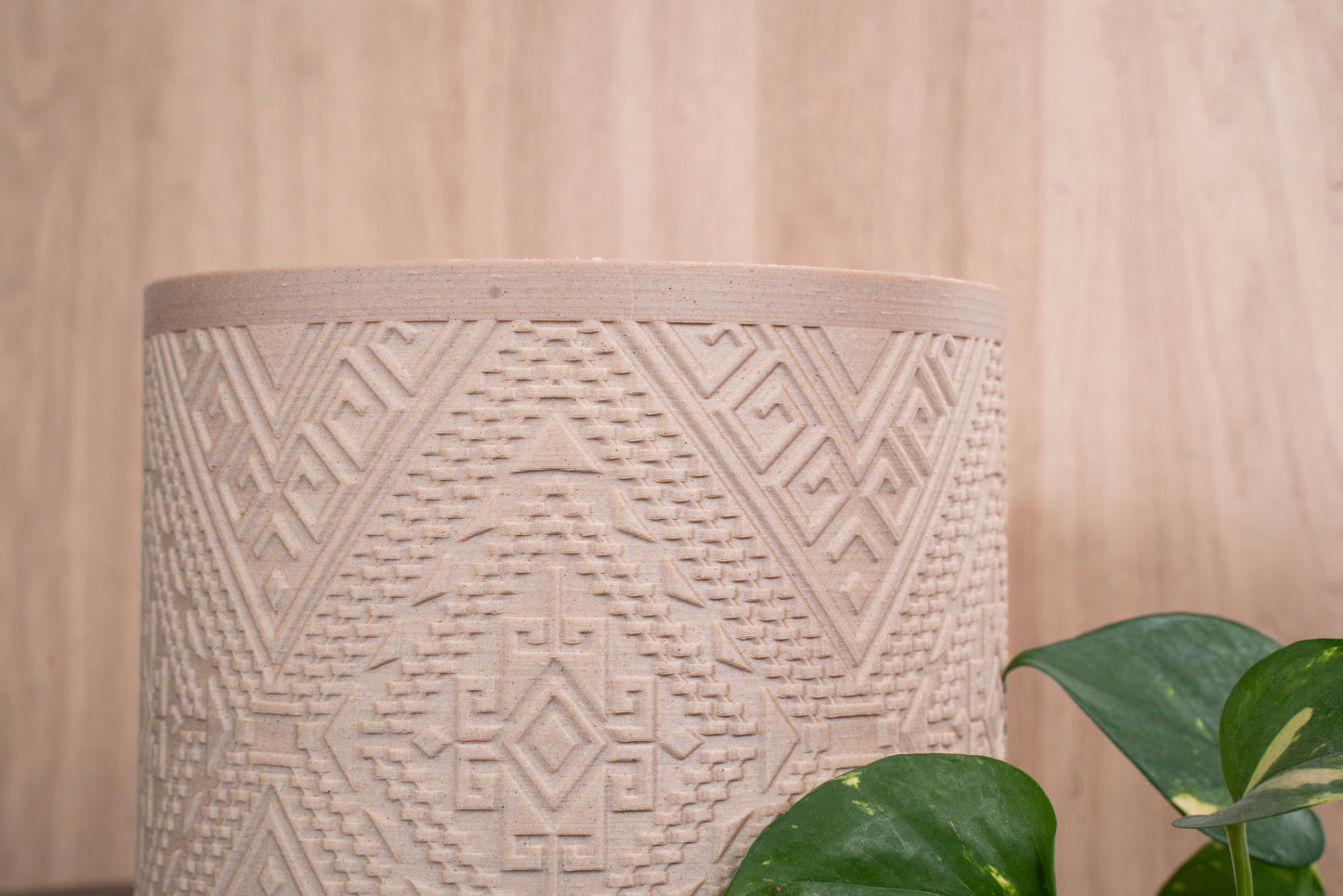 LINDEN Wooden Flowerpot