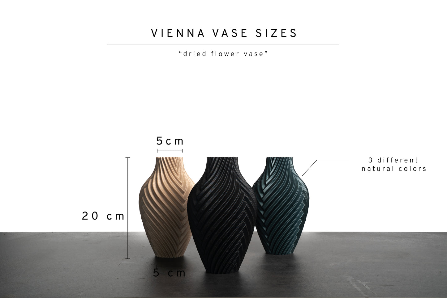 VIENNA Black Vase